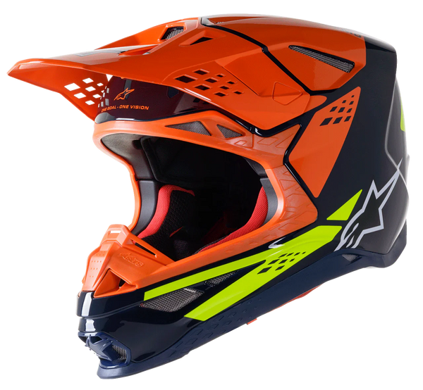 МОТОКРОС КАСКА ALPINESTARS SM8 FACTORY BL/OR/YL - Avtozona