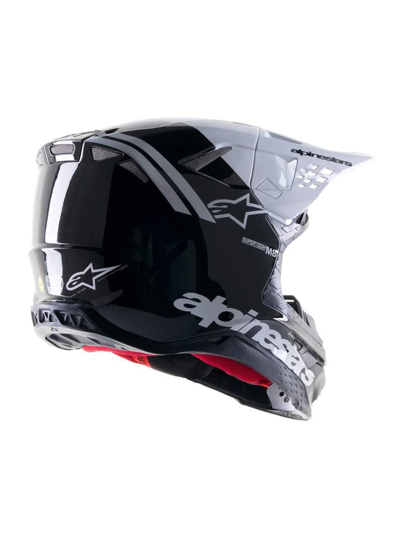 Мотокрос каска ALPINESTARS SM8 RADIUM 2 BLACK/WHITE - Avtozona