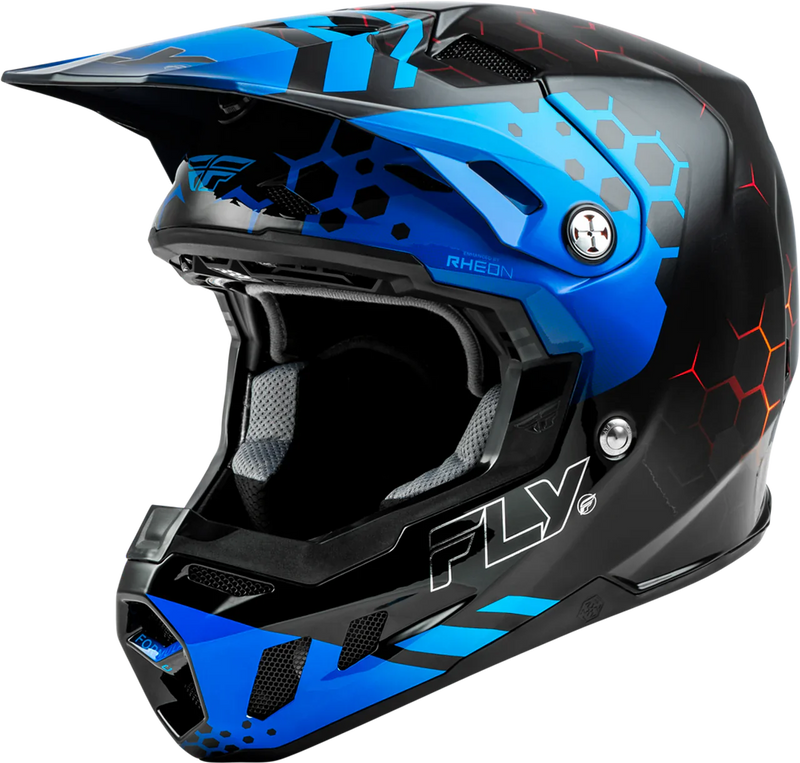 Мотокрос каска FLY RACING Formula CC Tektonic - Black/Blue/Red - Avtozona