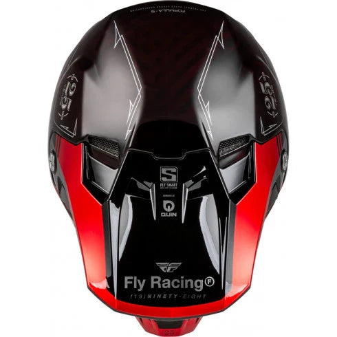 Мотокрос каска FLY RACING Formula Smart Carbon Legacy-Red/Black - Avtozona