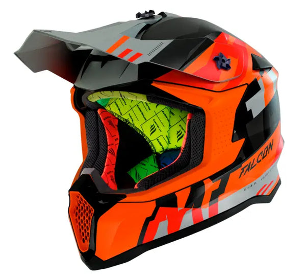 Мотокрос каска MT FALCON ARYA A4 MATT ORANGE - Avtozona