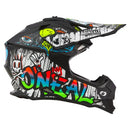 Мотокрос каска O’NEAL 2SERIES RANCID BLACK/WHITE - Avtozona