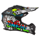 Мотокрос каска O’NEAL 2SERIES RANCID BLACK/WHITE - Avtozona