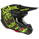 МОТОКРОС КАСКА O’NEAL 5SERIES POLYACRYLITE ATTACK V.23 BLACK/NEON YELLOW - Avtozona
