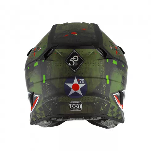 Мотокрос каска O’NEAL 5SERIES WARHAWK BLACK/GREEN - Avtozona