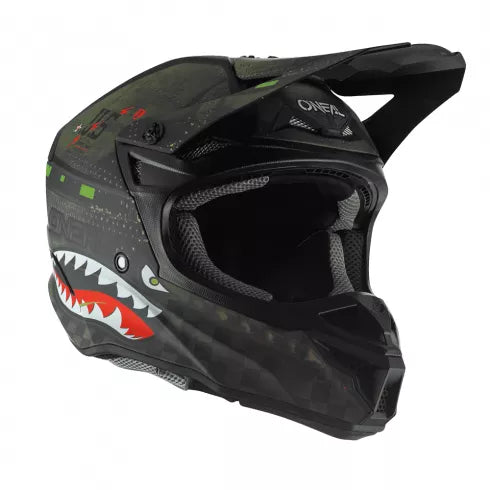 Мотокрос каска O’NEAL 5SERIES WARHAWK BLACK/GREEN - Avtozona