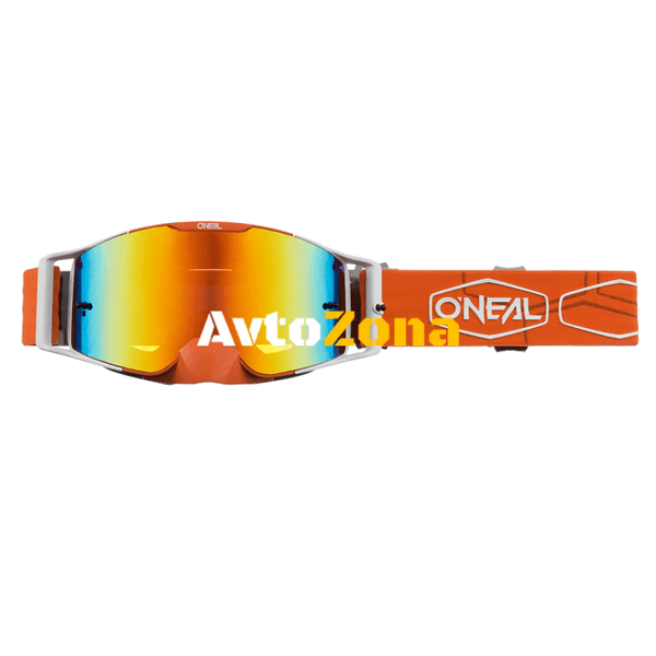 Мотокрос очила O`NEAL B-30 HEXX V.22 ORANGE/WHITE - RADIUM RED - Avtozona