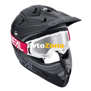 Мотокрос очила B-20 FLAT RED/WHITE CLEAR - Avtozona