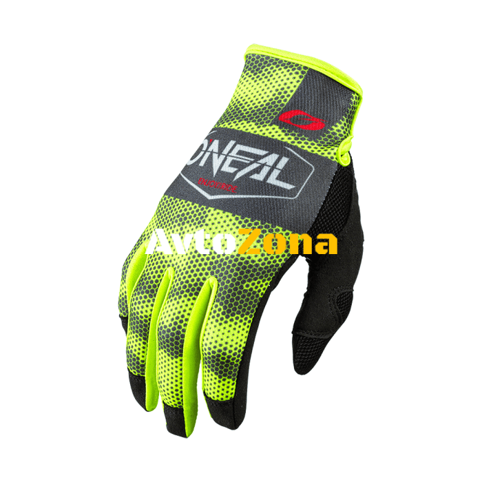 Мотокрос ръкавици O’NEAL COVERT CHARCOAL/NEON YELLOW - Avtozona