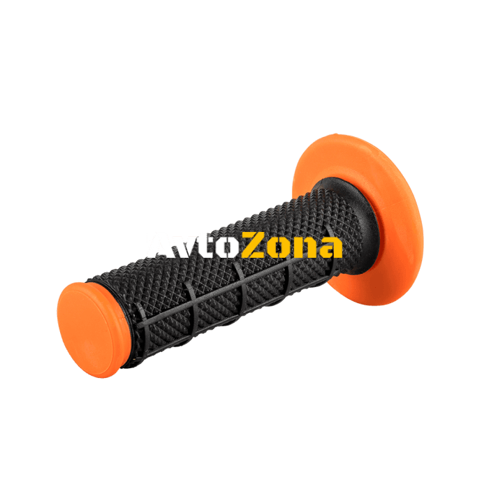 МОТОКРОС РЪКОХВАТКИ MX GRIP DIAMOND DUAL BLACK/ORANGE 802 - Avtozona