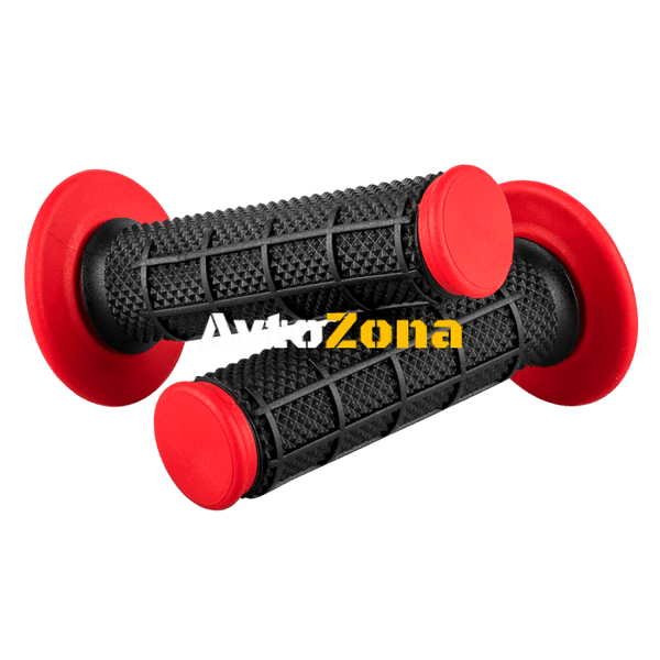 МОТОКРОС РЪКОХВАТКИ MX GRIP DIAMOND DUAL BLACK/RED 803 - Avtozona