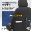 Тапицерия Комфортлайн - черно/червен кант - Avtozona