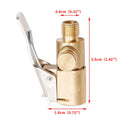 Накрайник за помпане на гуми с лесно отключване и заключване към вентила подходящ за маркуч с диаметър 8мм - Avtozona