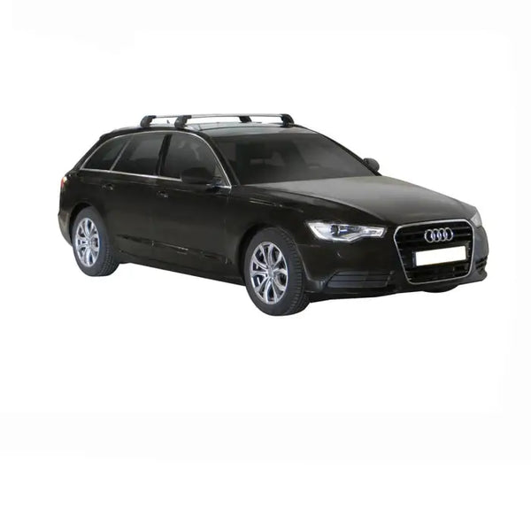 Напречни греди Yakima Flush Black за Audi A6 Avant (2011–2018) с интегриран рейлинг - Avtozona