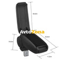 Подлакътник за Opel Corsa C (2000-2011) Combo Tigra - текстил - Avtozona