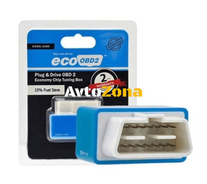 Букса чип тунинг OBD-2 ECO Дизел синя - Avtozona