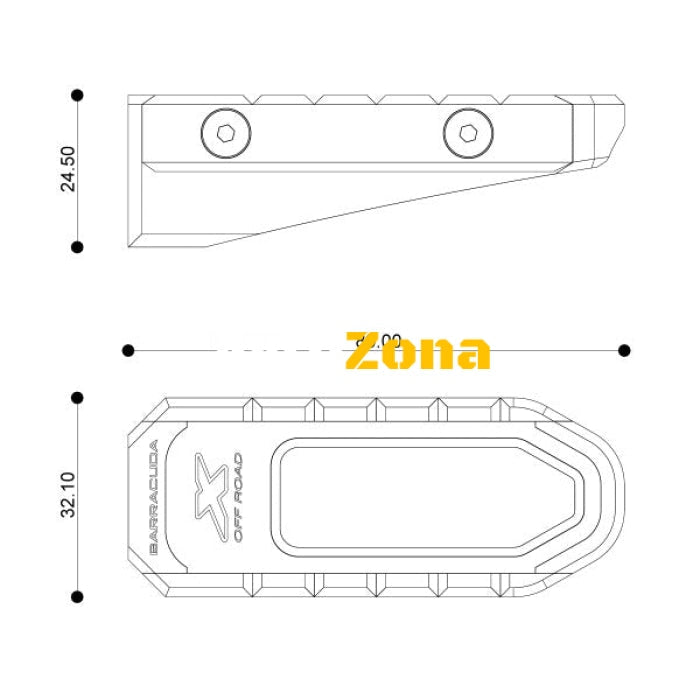 OFFROAD СТЕПЕНКИ BARRACUDA SILVER - Avtozona