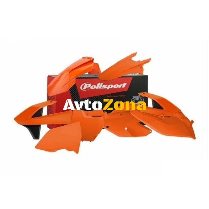 Пластмасов MX / ENDURO Replica кит POLISPORT за KTM SX / XC / XC-F-2011 Orange - Avtozona