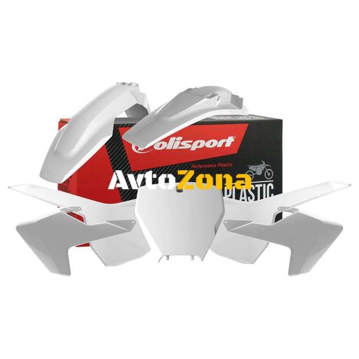 Пластмасов MX кит Polisport за Husqvarna TC125/250; FC250/350/450 2016-18 White ktm - Avtozona