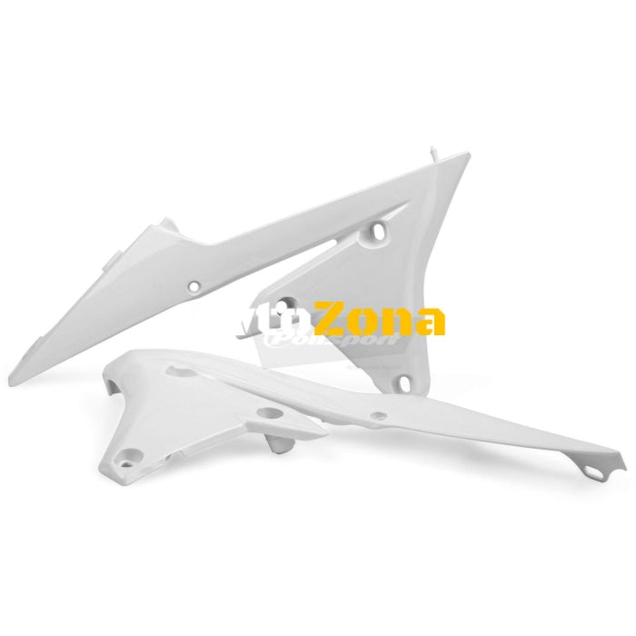 Пластмасови капаци за радиатор Polisport Yamaha YZ125/250 -2001-14 WHITE - Avtozona