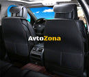 Пълен Комплект Луксозна Авто Тапицерия Калъфи За Седалки Текстил Черна С Червен Шев - Avtozona