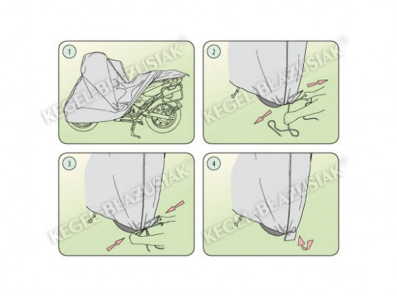 Покривало Kegel Basic размер L сиво за мотоциклет - Avtozona