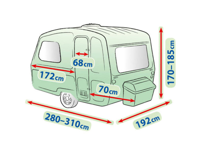 Покривало Kegel Perfect размер N126 Caravan синьо за каравана - Avtozona