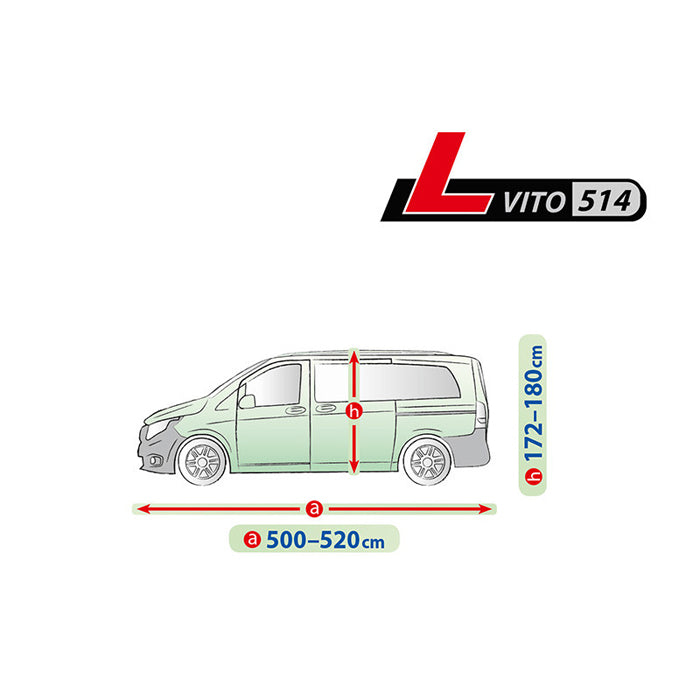 Покривало Kegel серия Mobile размер L514 сиво за VITO - Avtozona