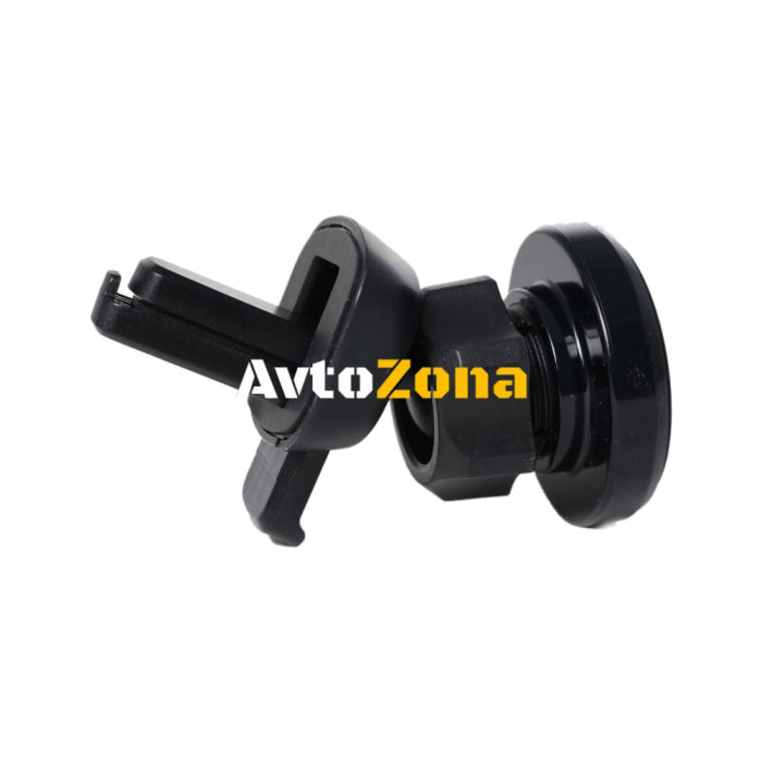 Поставка за телефон за въздуховод с магнит - черен цвят - Avtozona