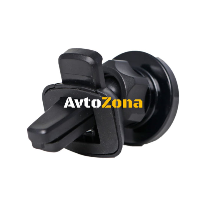 Поставка за телефон за въздуховод с магнит - черен цвят - Avtozona