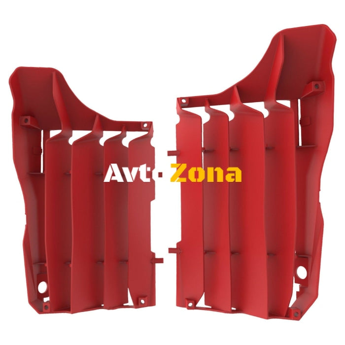 Преден предпазител за радиатор POLISPORT HONDA CRF250R(18-20) CRF250RX(19-20) RED - Avtozona