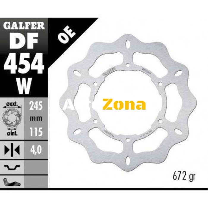 Преден спирачен диск Galfer WAVE FIXED DISC WAVE FIXED 245x4mm DF454W - Avtozona