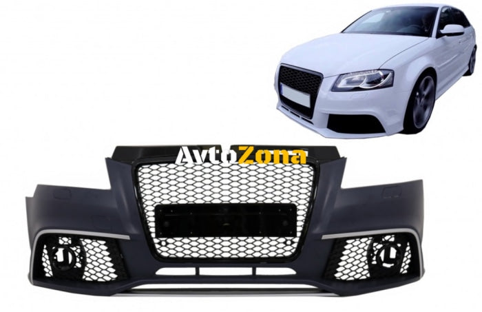 Предна броня подходяща за AUDI A3 8P Hatchback / Convertible Facelift (2009-2012) RS3 Design - Avtozona