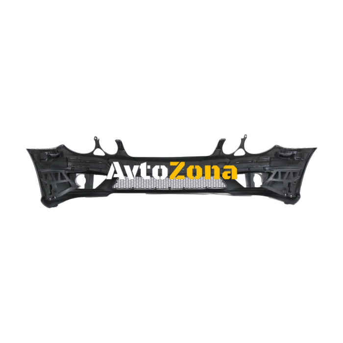Предна броня за Mercedes W211 E-Class (2006-2009) - AMG Design с LED светлини - Avtozona