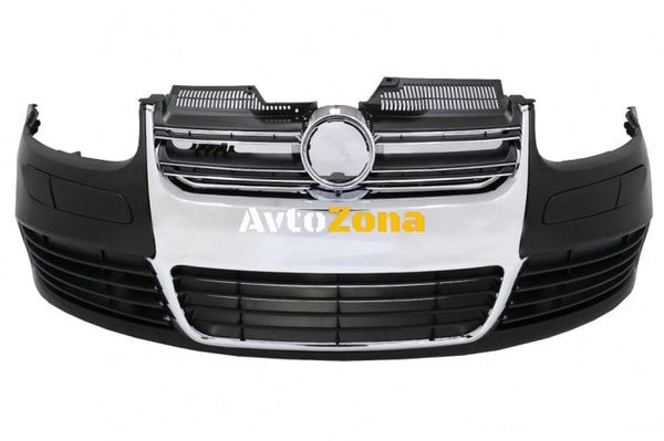 Предна броня за VW Golf V 5 (2003-2007) R32 Look Chrome Grill - Avtozona