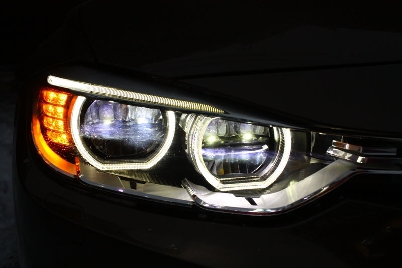 Предна броня за BMW 3 Series F30 F31 (2011-2018) M3 Sport EVO дизайн с Full LED Angel Eyes фарове - Avtozona