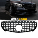 Предна централна решетка за Mercedes CLA C117 X117 W117 (2013-2016) CLA45 GT-R Panamericana Design - Черен - Avtozona