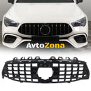 Предна решетка за Mercedes CLA X118 C118 (2019-up) GT-R Panamericana Design Пиано Черен - Avtozona