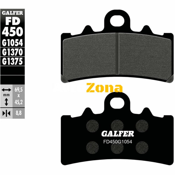 Предни мото накладки Galfer SEMI METAL FD450G1054 - Avtozona