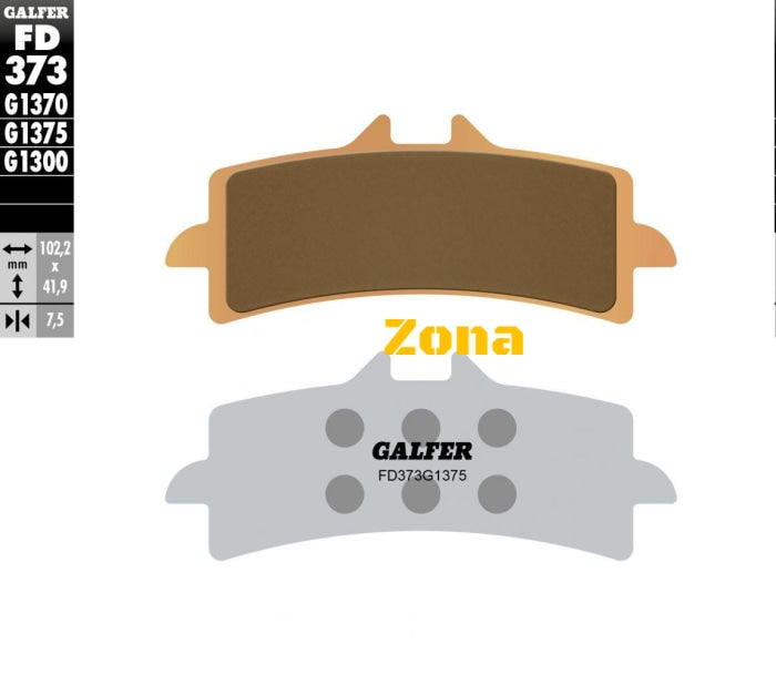 Предни мото накладки Galfer SINTERED COMPOUND FD373G1375 - Avtozona