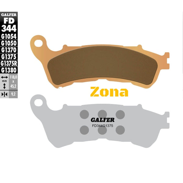 Предни/Задни мото накладки Galfer SINTERED COMPOUND FD344G1375 - Avtozona