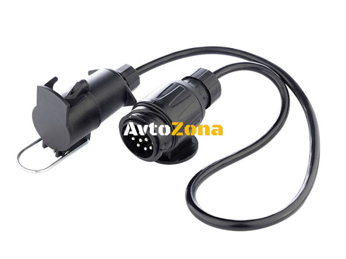 Преходник Адаптер букса за теглич за ремарке от 13 към 7 пина с кабел 75cm Carmotion - Avtozona