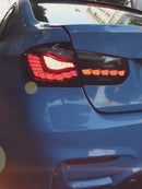 Stopuri LED pentru BMW Seria 3 F30 2013-2018 RED SMOKE M4