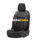 Тапицерия Комфортлайн - черно/червен кант - Avtozona