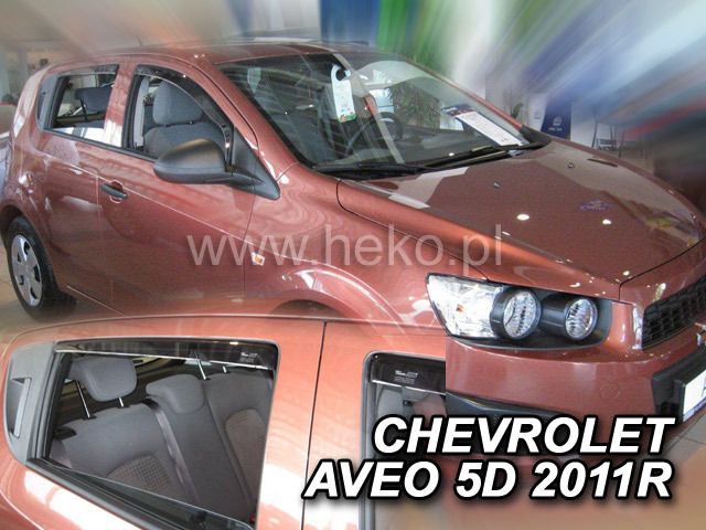 Ветробрани Team HEKO за CHEVROLET AVEO (2011 + ) 5 врати - 4бр. предни и задни - Avtozona