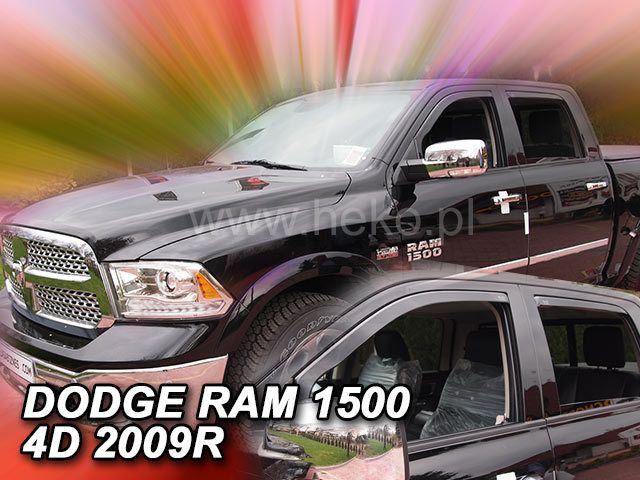 Ветробрани за Team Heko DODGE RAM 1500 (2009-2018) 4 врати с дължина на задните ветробрани - 67cm - 4бр. предни и задни - Avtozona