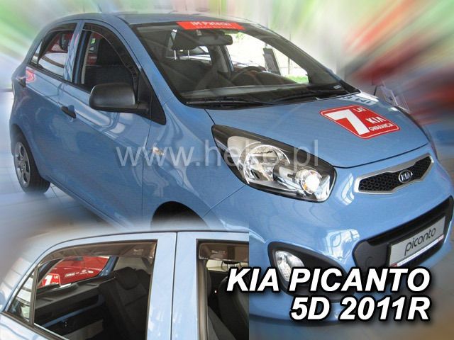 Ветробрани Team HEKO за KIA PICANTO (2011-2017) 5 врати - 4бр. предни и задни - Avtozona