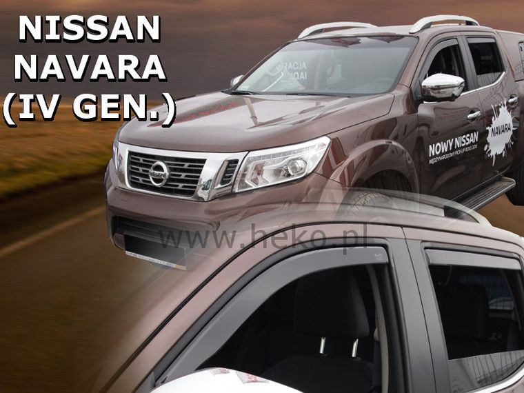 Ветробрани Team HEKO за NISSAN NAVARA (2014 + ) 4 врати - 4бр. предни и задни - Avtozona