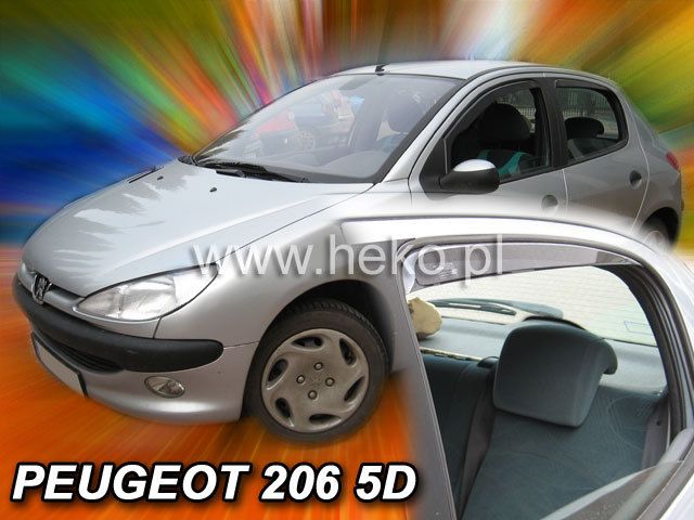 Ветробрани Team HEKO за PEUGEOT 206 5 врати - 4бр. предни и задни - Avtozona