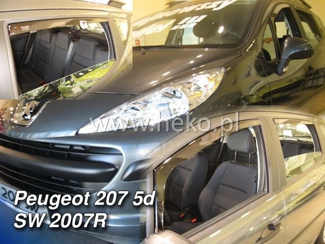 Ветробрани Team HEKO за PEUGEOT 207 (2006 + ) 5 врати - 4бр. предни и задни - Avtozona